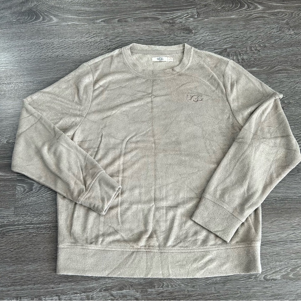 UGG Men's Beige Crewneck Sweater